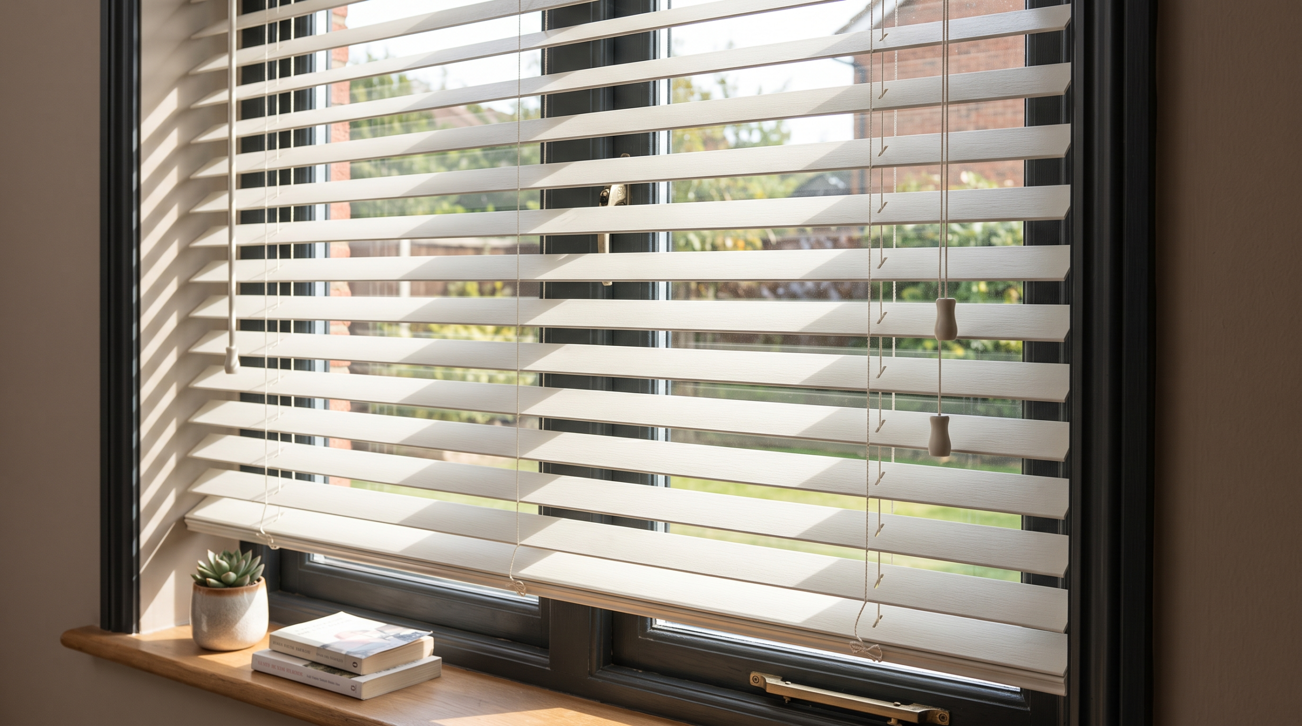 Elegant Roman blinds in a modern Dubai living room