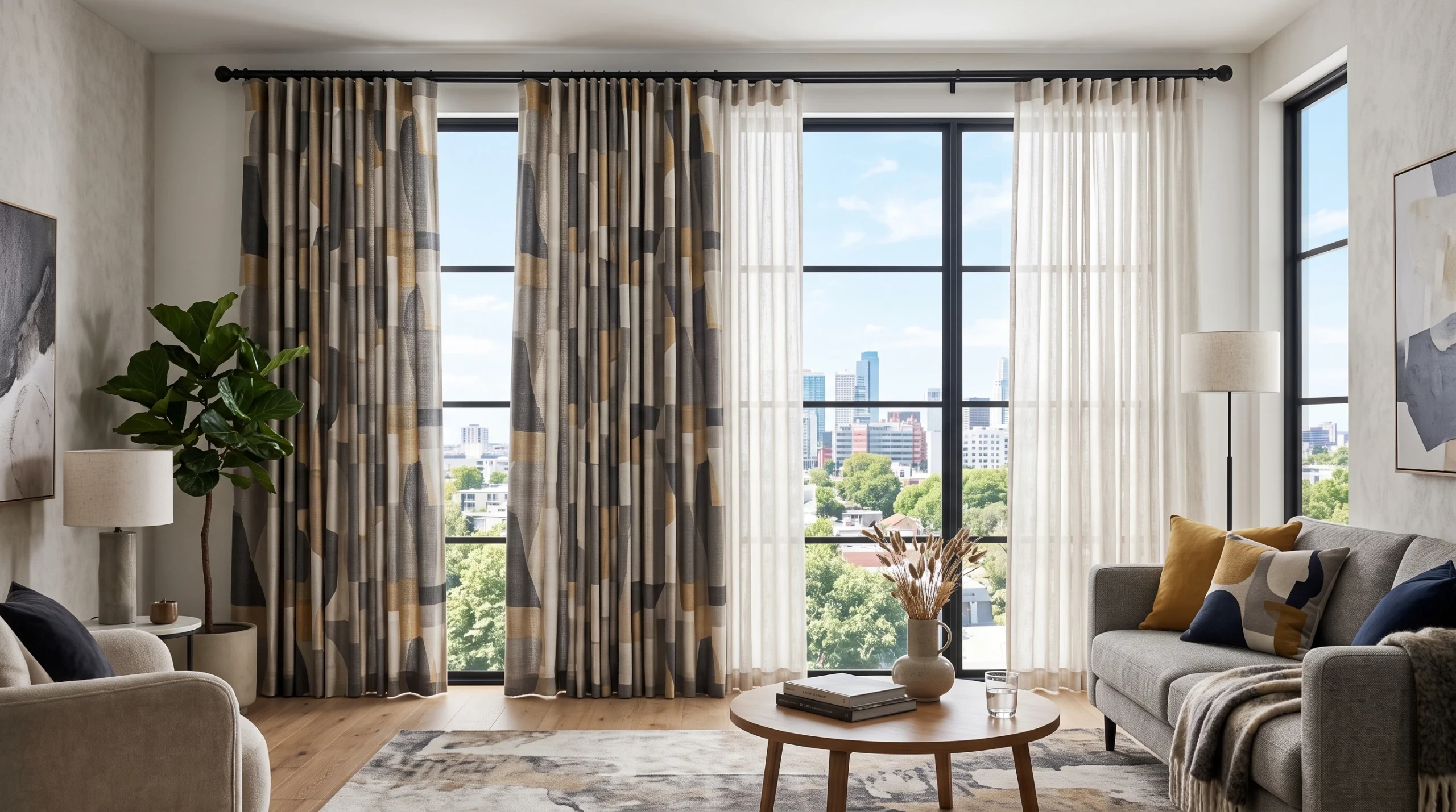 Roman curtains and blinds for a stylish UAE bedroom