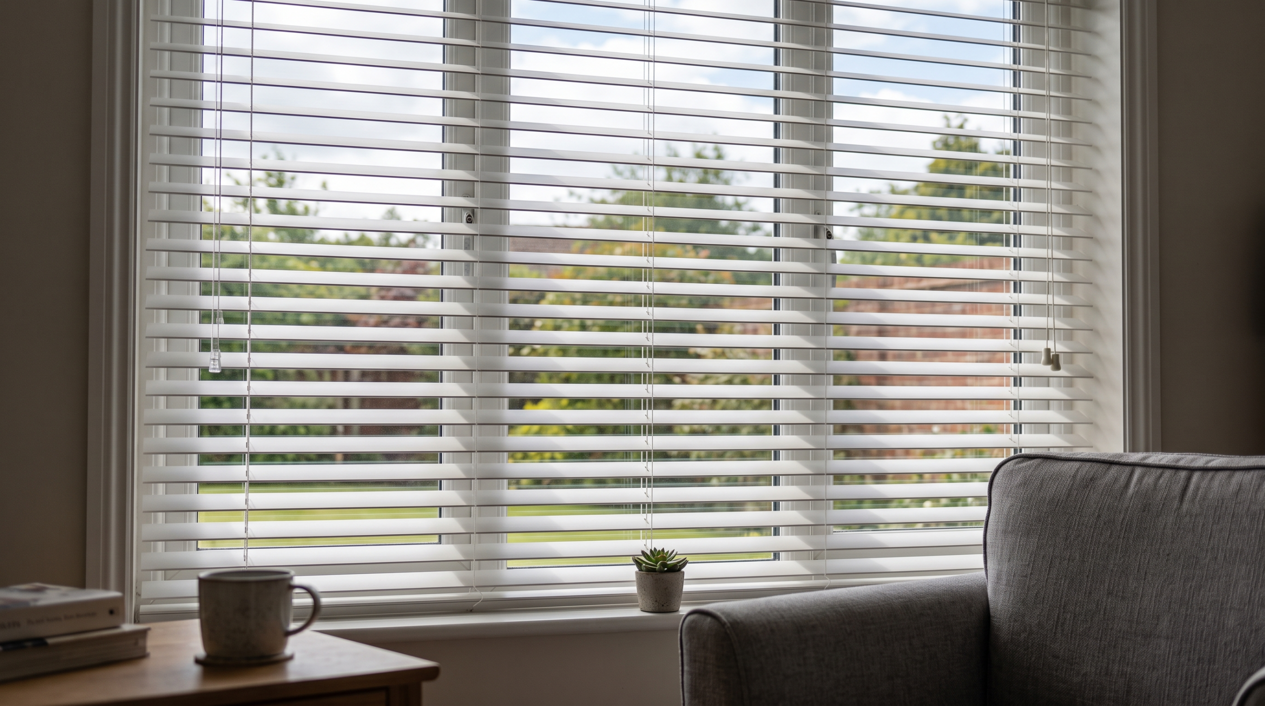 Zebra roller blinds providing light control in a modern Dubai office