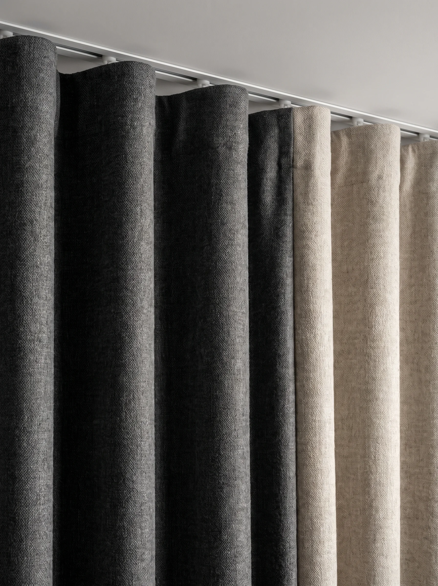 Premium blackout curtain fabric detail for custom curtains Dubai