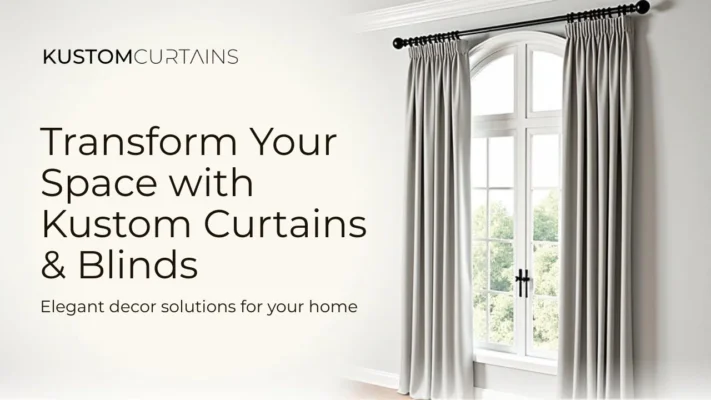 Luxury custom curtains in a modern Dubai living room by Kustom Curtains